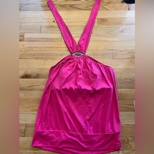 Pink Halter Top Tankini